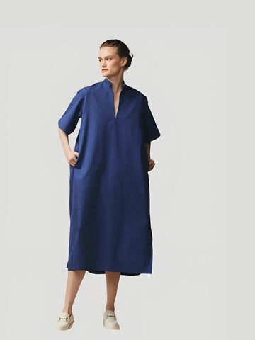 Devlyn van Loon Pleated Pullover Dress