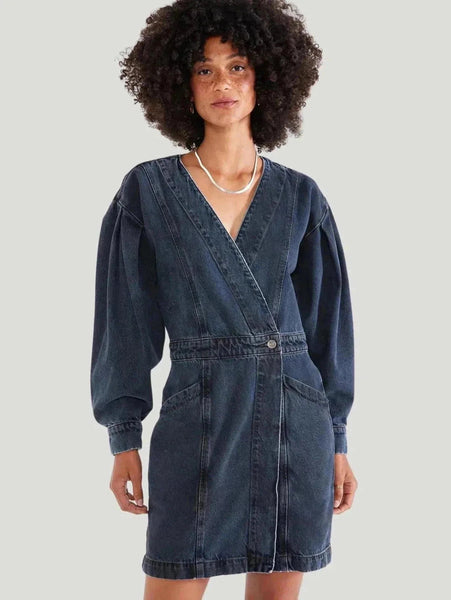 ÉTICA Mira Denim Wrap Dress