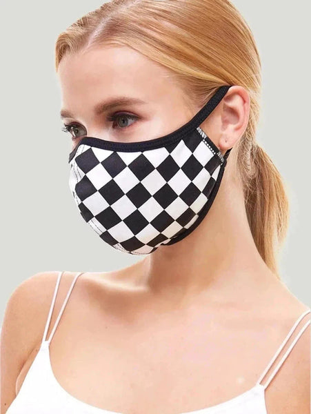 MILEY + MOLLY Checker Print Face Coverings