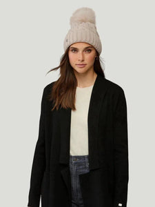 SOIA & KYO Amalie Removable Pom Beanie Knit Hat