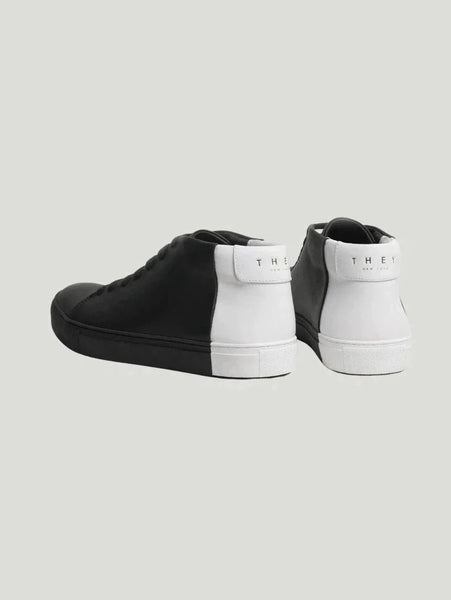 THEY Two Tone Mid Top Sneakers